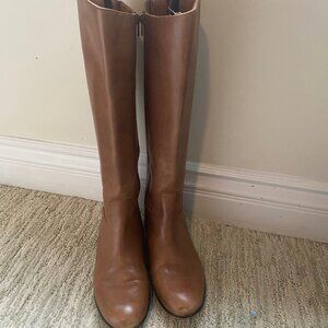 Corso Como Tan Leather Knee High Riding boot Size 8.5